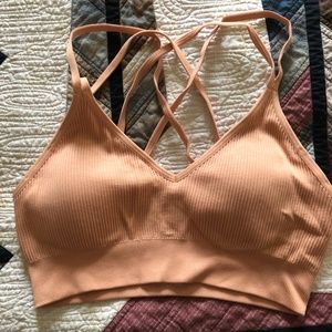 Aerie seamless strappy padded bralette